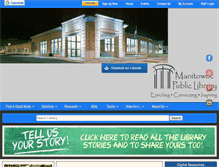 Tablet Screenshot of manitowoclibrary.org